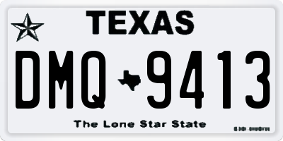 TX license plate DMQ9413