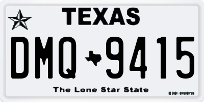 TX license plate DMQ9415