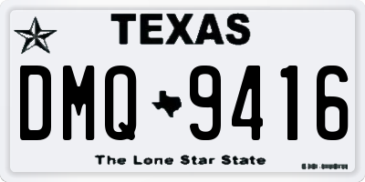 TX license plate DMQ9416