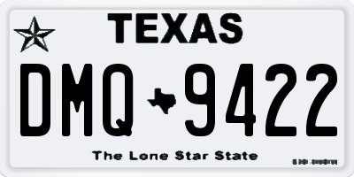TX license plate DMQ9422
