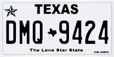 TX license plate DMQ9424