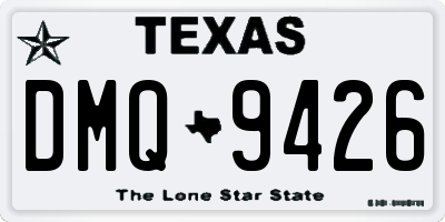 TX license plate DMQ9426