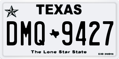 TX license plate DMQ9427