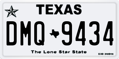 TX license plate DMQ9434