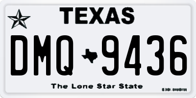 TX license plate DMQ9436