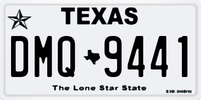 TX license plate DMQ9441