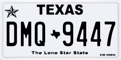 TX license plate DMQ9447