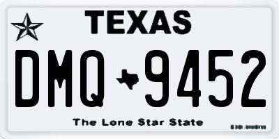 TX license plate DMQ9452