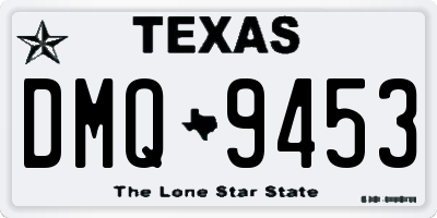 TX license plate DMQ9453