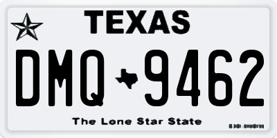 TX license plate DMQ9462