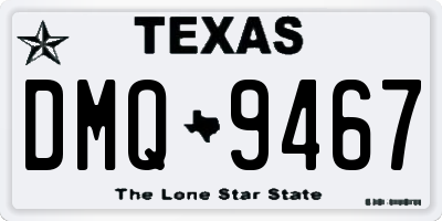 TX license plate DMQ9467