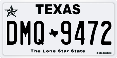 TX license plate DMQ9472