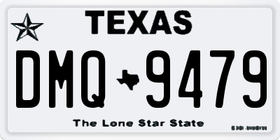 TX license plate DMQ9479