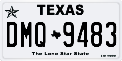 TX license plate DMQ9483