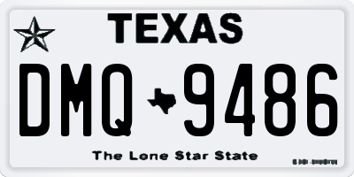 TX license plate DMQ9486