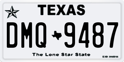 TX license plate DMQ9487