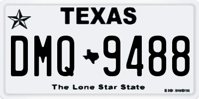 TX license plate DMQ9488