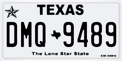 TX license plate DMQ9489