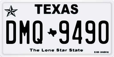 TX license plate DMQ9490