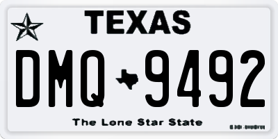 TX license plate DMQ9492
