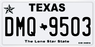 TX license plate DMQ9503