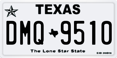 TX license plate DMQ9510