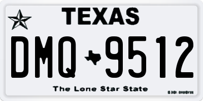 TX license plate DMQ9512