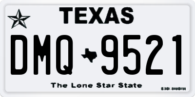 TX license plate DMQ9521