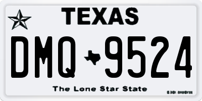 TX license plate DMQ9524