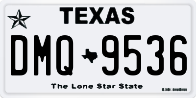 TX license plate DMQ9536