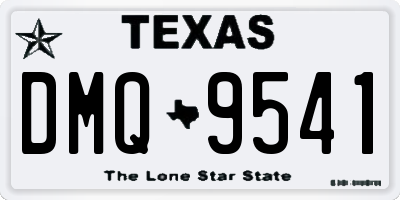 TX license plate DMQ9541