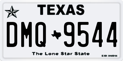 TX license plate DMQ9544