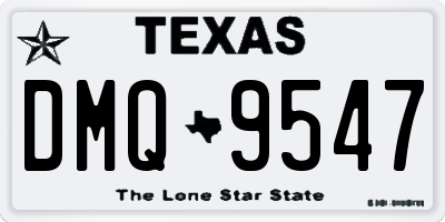 TX license plate DMQ9547