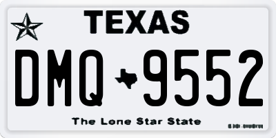 TX license plate DMQ9552