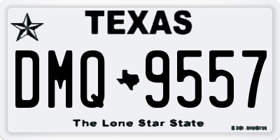 TX license plate DMQ9557