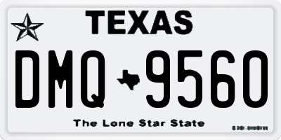 TX license plate DMQ9560