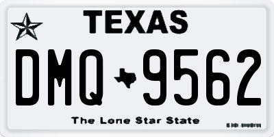 TX license plate DMQ9562