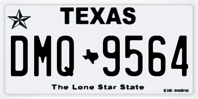 TX license plate DMQ9564