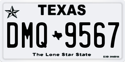 TX license plate DMQ9567