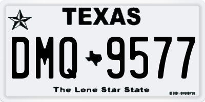 TX license plate DMQ9577