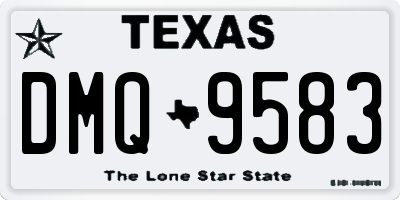 TX license plate DMQ9583