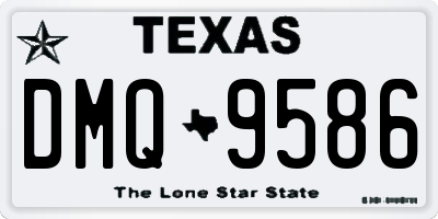 TX license plate DMQ9586