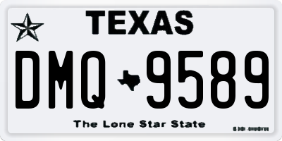 TX license plate DMQ9589