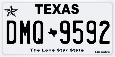 TX license plate DMQ9592