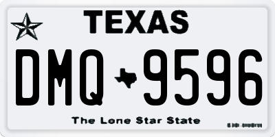 TX license plate DMQ9596