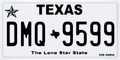 TX license plate DMQ9599