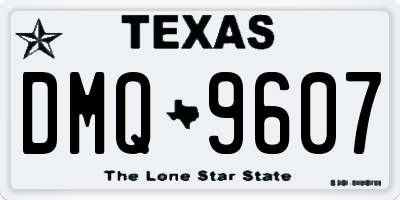 TX license plate DMQ9607