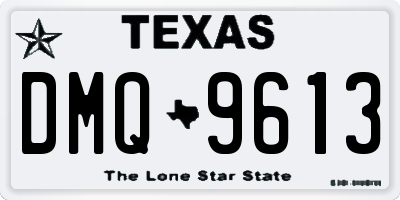 TX license plate DMQ9613