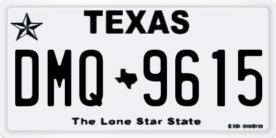 TX license plate DMQ9615