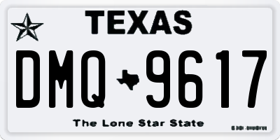 TX license plate DMQ9617